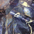 Blue Stone Adhesive Marble Paper, Gloss Vinyl Peel and Stick Countertops Covering Sticker Roll 15.8inch by 79inch