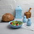 City to Cottage Ceramic Salt and Pepper Shakers Set, Handcrafted Sky Baby Blue Polka Dot Spice Shakers, Farmhouse