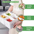 shopwithgreen Fruit Storage Containers with Lid and Handle, 4 Removable Colanders for Fridge, Portable Food Box