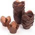 GOLDEN APPLE 100 Pcs Tulip Cupcake Liner - Lotus Parchment Baking Cup for Weddings, Birthdays, Brown