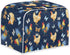Toaster Cover 4 Slice, Rooster Chicken Pattern Kitchen Decor, Protective Cover for Bread Maker, Machine Washable