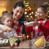 Crethinkaty Christmas Tree Shape Mini Cake Pan, 5.3IN Non-Stick Baking Molds for Christmas Cake Chocolate