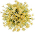 6 Bundles of Yellow Artificial Daffodils Flowers, UV Resistant Faux Plastic Plants for Wedding, Home, Garden, Office