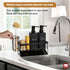 12 oz 350 ml Set, Set GMISUN Dish Soap Dispenser, fl / Dual Kitchen Soap Dispensers with Sponge Holder, Customized