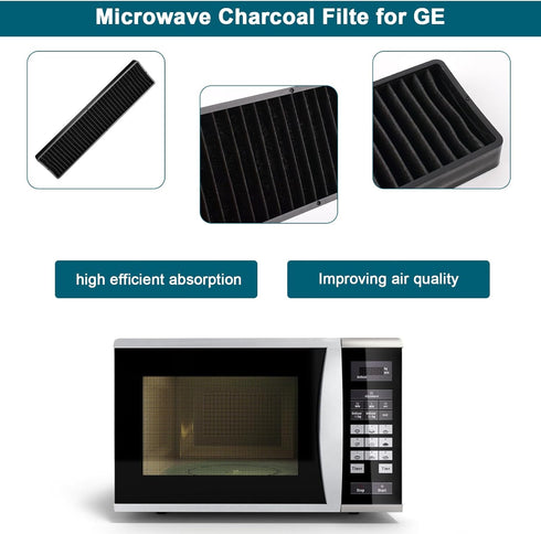 Microwave Charcoal Filter, Compatible with GE Model Numbers, 2 PACK