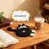 iYZZGH Protection(Cat-4PCS) Drink Coaster, Woven Creative Coasters for Cat Lovers, Gag Gifts Cat Coffee Coaster