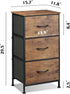 3 Closets, WLIVE Dresser with Drawers, Fabric Nightstand, Organizer Storage Dresser for Bedroom, Hallway, Entryway