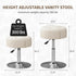 360 ACEQLYT Vanity Stool, High-Density Non-Sagging Foam, Heavy Duty Metal Base Vanity Chair, Height Adjustable Swivel