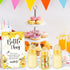 TrelaCo Bottle Chug Baby Shower Game Sign, 20 Pcs Baby Bottles Shower Favor Set for Gender Reveal Party