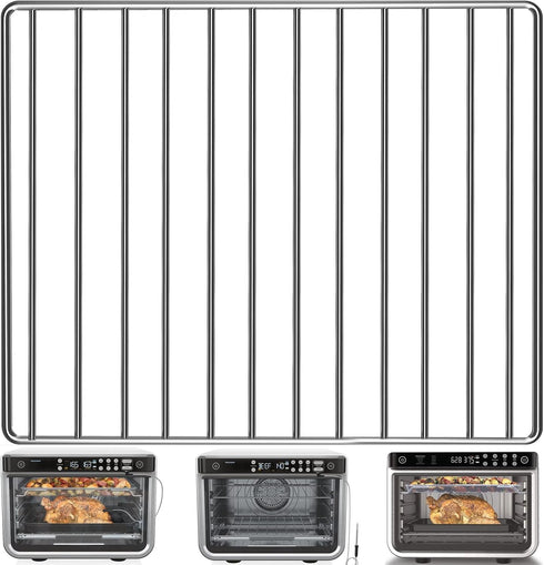 Air Fryer Wire Rack for Ninja Foodi 10 in 1 DT201 DT251, 14.4''*11.4'' Stainless Steel Baking Tray Rack