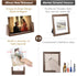 Mixoo 4x6 Wood Photo Picture Frame 2 Pack - Rustic Wooden Frame with High Definition Acrylic Covers