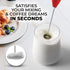 Zulay Powerful Milk Frother for Coffee, Handheld Electric Whisk, Mini Mixer for Frappe, Latte, Red