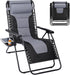 Sweetcrispy Zero Gravity Chairs, Foldable Patio Reclining Chairs with Adjustable Pillow &