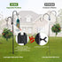76 Inches Shephard Hooks Outdoor for Lanterns Double Hooks Heavy Duty Shepherd Stand Plant Hanger Yard Hooks for Solar