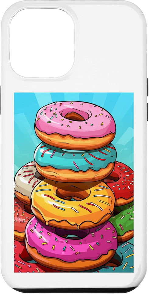 iPhone 12 Pro Max Vintage Retro Doughnuts Pop Art Bakery Case for Baking Goods