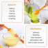 Chef Series 3 Piece Silicone Spatula Set - 600°F Heat Resistant Kitchen Scrapers for Cooking, Orange