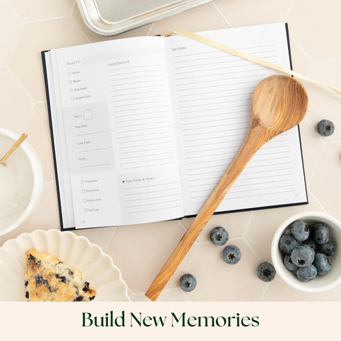 CATCHYOURDREAMS Blank Recipe Book - Keepsake Family Heirloom Cookbook (Rosemary Green)