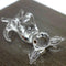 Chihuahua Miniature Tiny Figurines, Hand Blown Glass Art Animals, Collectible Dog-Lover Gift Home Décor (Clear)