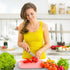 Cutting Boards for Kitchen, 3 Piece Plastic Cutting Board Set, Chopping Board with Juice Grooves and Carrying Handle