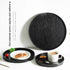 River (8.2inch, Round Wood Serving Tray, Solid Wooden Decorative Tray Non-Slip Tea Coffee Table Tray Snack Plate Food