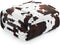 Cozy Bliss Cow Print Throw Blanket for Bed - Super Fuzzy Thick