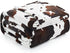 Cozy Bliss Cow Print Throw Blanket for Bed - Super Fuzzy Thick