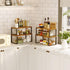 Set of 4 Kitchen Cabinet Shelf Organizers, 15.75'' Width, Stackable & Expandable Kitchen Storage, Spice Rack for