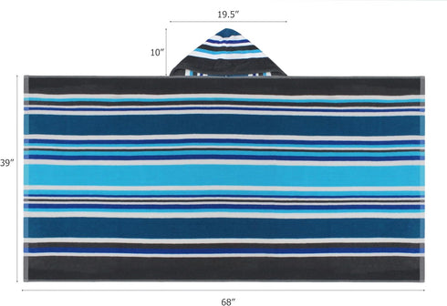 39 68 100% 450 COTTON CRAFT Hooded Beach Towel Oversized x Towel with Hood for Adults - Ringspun Cotton Velour Terry