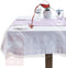 LAMINET Heavy-Duty Deluxe Crystal Clear Vinyl Tablecloth Protector 54" x 74"