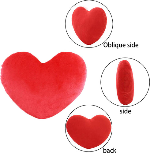 YINGGG Cute Plush Red Heart Pillow, Love Pillow Cushion Toy, Throw Pillows for Kids' Friends, Decorative Pillows