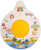 Iensen Silicone Bathtub Drain Stopper with Beach Scenery Print - Universal Tub Plug