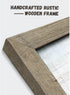 Beautiful Scene Wooden Art Framed - Little House under the Sun Wood Artwork Painting for Office (12'' x 16'' x 1 Panel)
