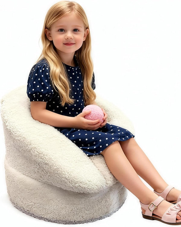 Hrebr Mini Toddler Chair Comfy 3-5 Years Old - 20.5'' Compact Portable Toddler