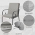 42" 21" 3" Outdoor High Back Cushions Patio Fade Resistant Chair Cushion with Ties, Waterproof Solid Seat and Back
