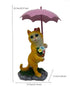 Yaoemei Cat Statue, Garden Kitty Cat Sculptures Holding Flower Pot with Umbrella, Garden Outdoor Cat Home Decor for Yard Patio Balcony Lawn, for Mom Women Girls by Yaoemei