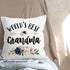MONALET 18x18, World's Best Grandma Gifts Throw Pillow Cover Birthday Pillow Case for Grandmother, Grandma Square Decor