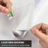 FEOMOS 100% Light Blocking White Total Blackout Window Film, Static Cling Room Darkening Cover 17.3x78.7 inches