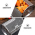 SHERCHPRY Rotisserie Grill Roaster Drum, Air Fryer Oven Basket, Stainless Steel Oven Rack for BBQ