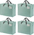 VENO 4 Pack Storage Moving Bags, Sturdy Organizer Bag with Zipper for Clothes and Bedding