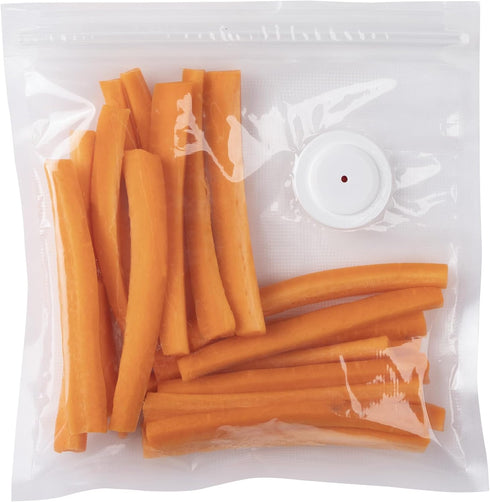 Presto 09513 Quart-Size Vacuum Zipper Bags with Ports, FreshDaddy