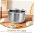 Ciieeo Small Hot Pot Liner Stainless Steel Cookware Rice Maker Pan Nonstick Cookware Rice Inner Tank Rice Cooker Pressure Pot Rice Cooking Pan Induction Hops Individual by Ciieeo
