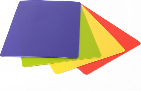 Dexas Heavy Duty Grippmat Flexible Cutting Board Set, 4 Pieces, 8 x 11 inches