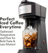 EHC210N 8, 10 12oz Elite Gourmet HyperChiller Iced/Hot Coffee Maker, K-Cup or Coffee Grounds, or Pours, Removable K-Cup