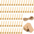MORGLES 60pcs Small Wooden Spoons Set, 3 Inch Mini Spoons for Jars, Disposable Bulk Wood Tasting Spoon