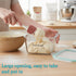 Mowhut 2.6L/88 oz Sourdough Starter Jar, Large Glass Jar with Airtight Lid, Sourdough Bread Baking Supplies, Sour Dough