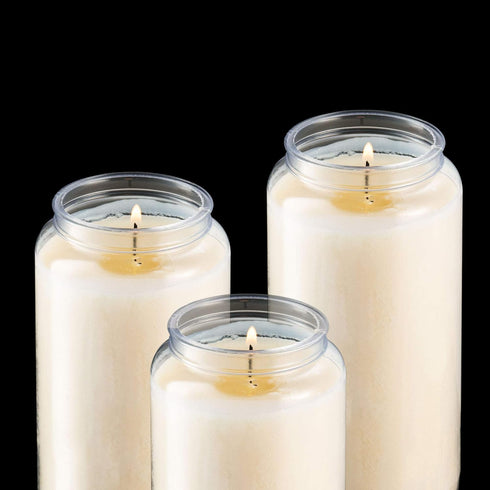 Tribello 6 Day Candles, 6 Pack | 6” White Pillar Candles for Memorial, Party Decor, Emergency Survival | Unscented
