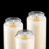 Tribello 6 Day Candles, 6 Pack | 6” White Pillar Candles for Memorial, Party Decor, Emergency Survival | Unscented