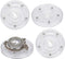 TamBee 4PCS 3Inch Acrylic Lazy Susan Turntable Organizer for Spice Rack Table Cake Kitchen