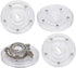 TamBee 4PCS 3Inch Acrylic Lazy Susan Turntable Organizer for Spice Rack Table Cake Kitchen
