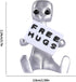 Xuanpax Adorable Tiny Desk Robot Have The Day You Deserve Resin Art Toy & Free hugs Desktop Ornament for Anxiety